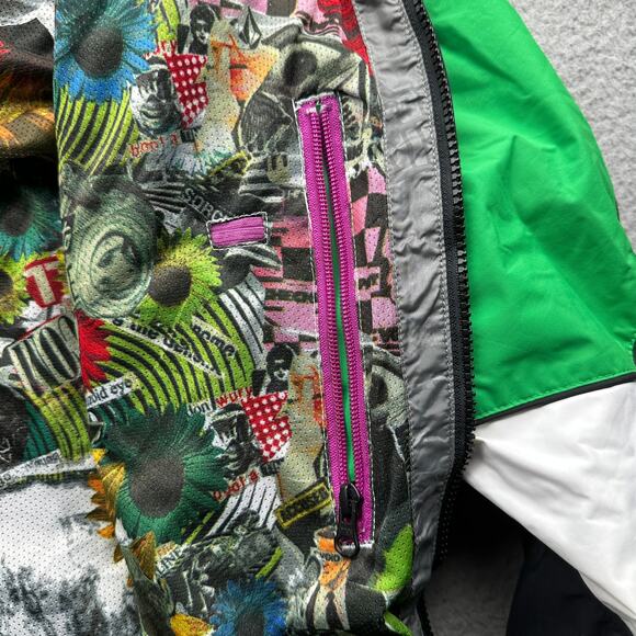 Volcom Nimbus Snowboard Ski Green White Black Blast Jacket Men XL Hooded G065008 - Picture 14 of 16